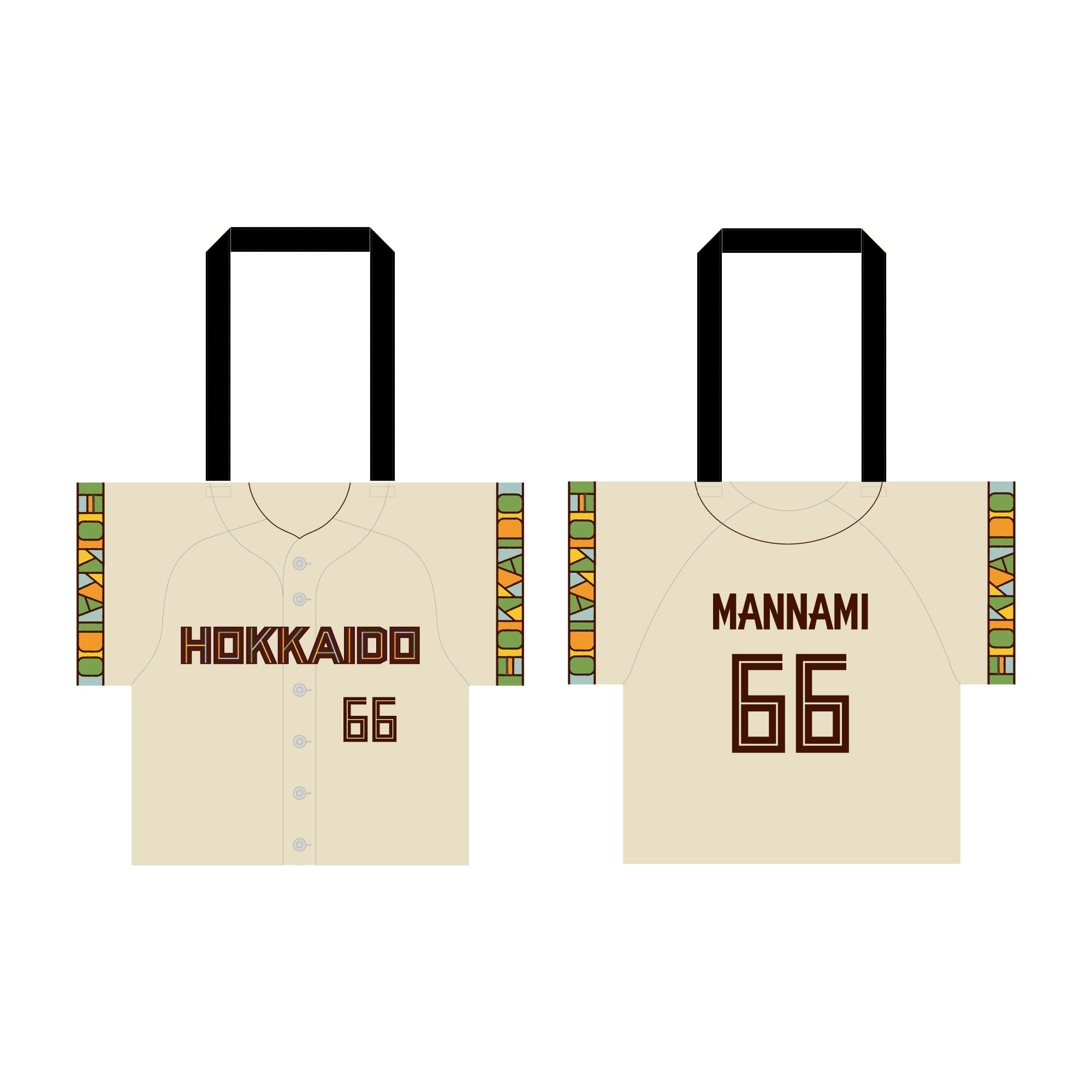 WE LOVE HOKKAIDO & FIGHTERS 2026 ユニフォーム型トートバッグ (万波 