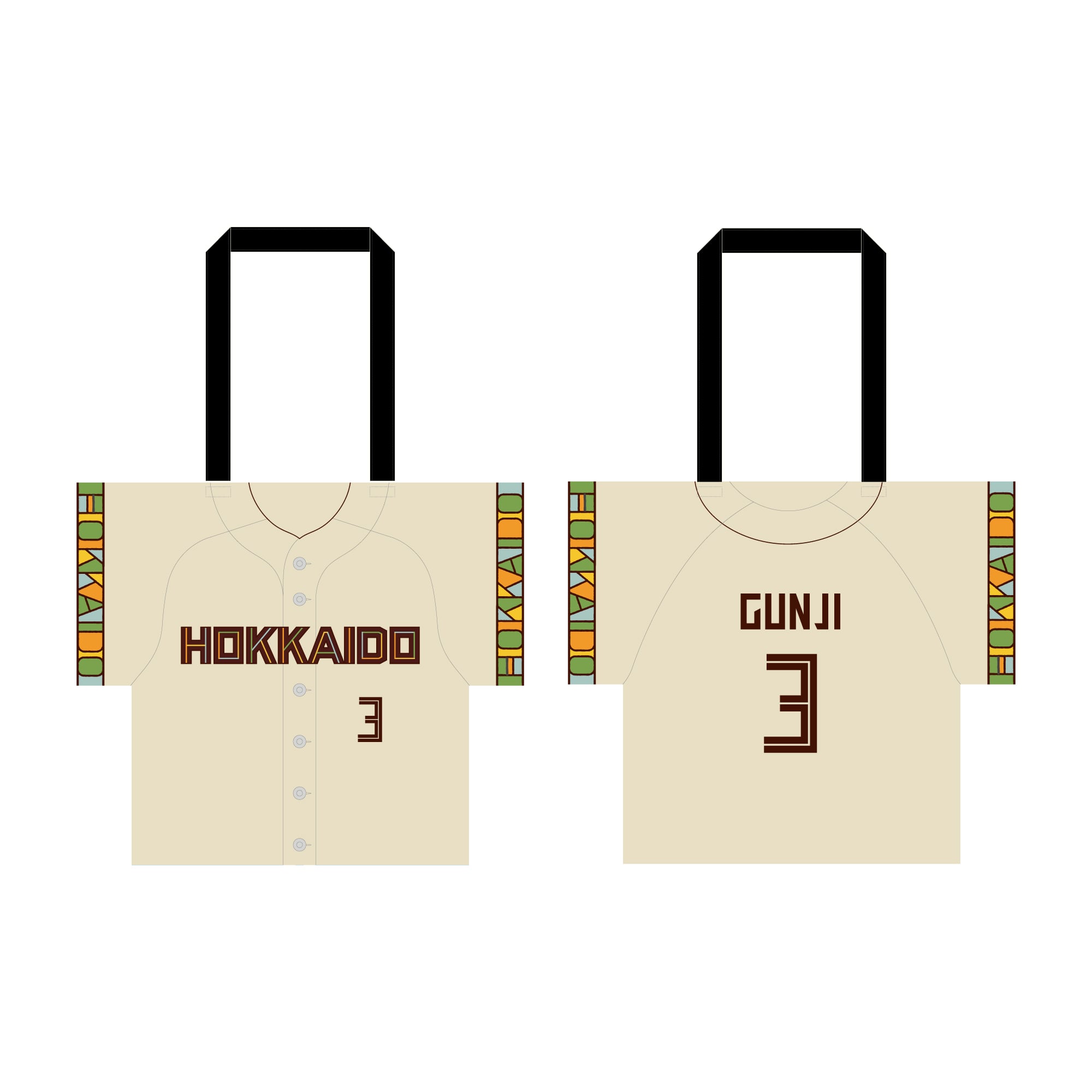 WE LOVE HOKKAIDO & FIGHTERS 2026 ユニフォーム型トートバッグ (郡司 