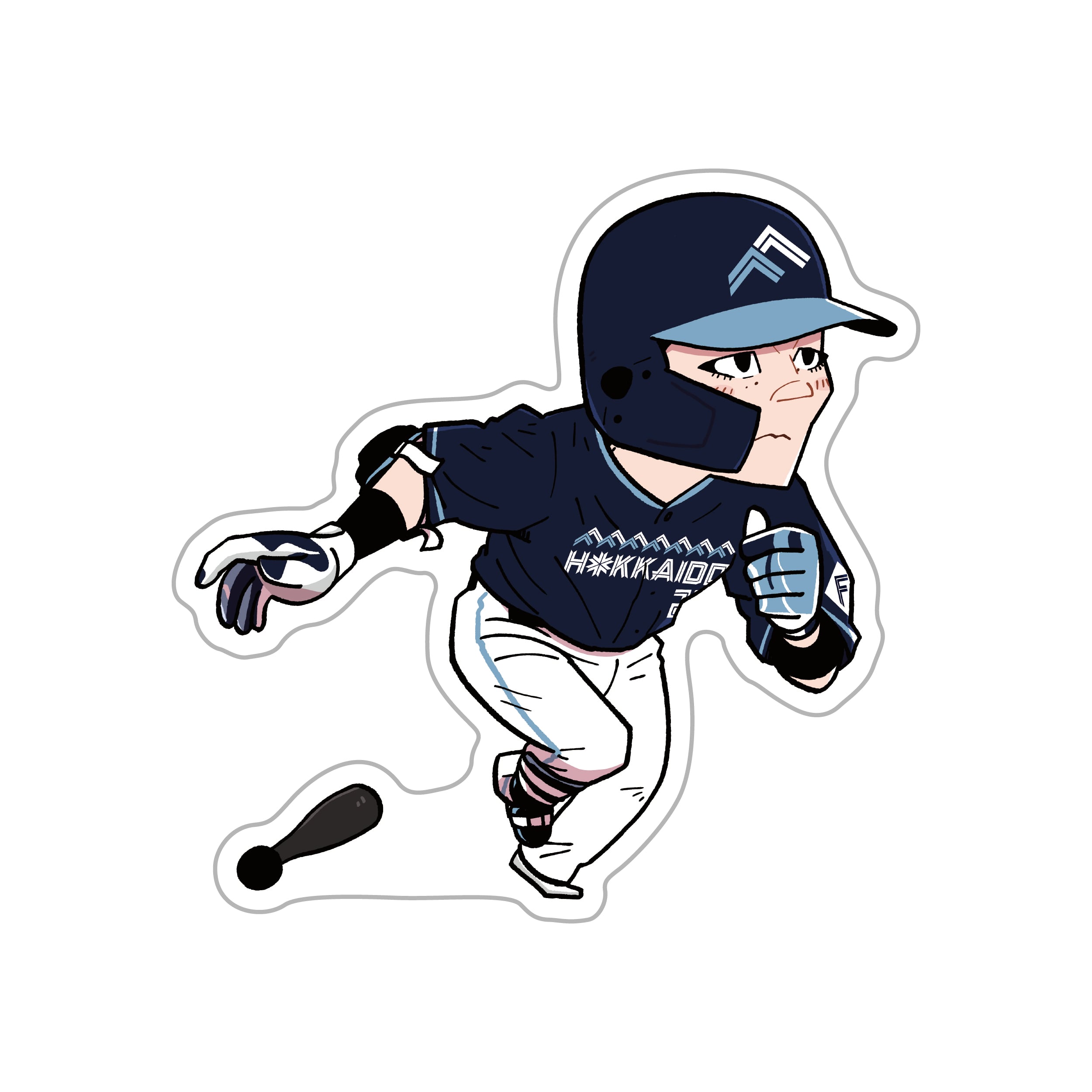 WE LOVE HOKKAIDO & FIGHTERS》ユニフォームステッカー#21 清宮 幸太郎