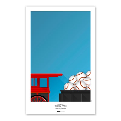  Houston Astros 11" x 17" Minimalist Stadium Poster Print