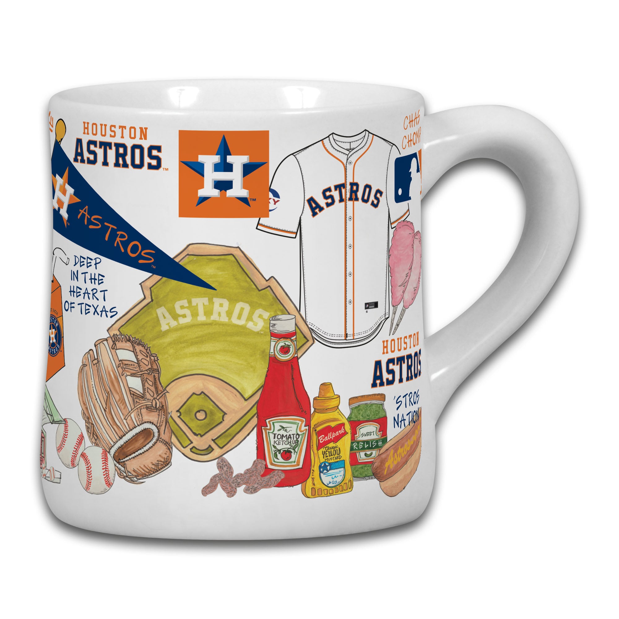 Mug en céramique Houston Astros de 59 cl (20 oz) avec icône