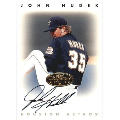 1996 Leaf Signature Autographs Gold #NNO John Hudek