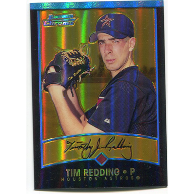 2001 Bowman Chrome Gold Refractors #298 Tim Redding