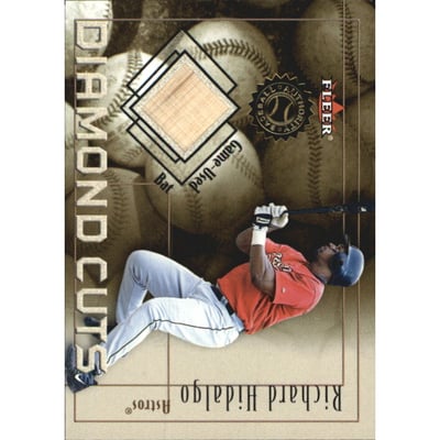 2001 Fleer Authority Diamond Cuts Memorabilia #39 Richard Hidalgo Bat/800