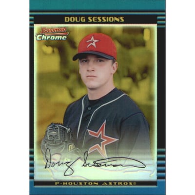 2002 Bowman Chrome Gold Refractors #310 Doug Sessions