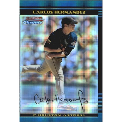 2002 Bowman Chrome X-Fractors #143 Carlos Hernandez