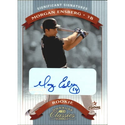 2002 Donruss Classics Significant Signatures #121 Morgan Ensberg ROO/500