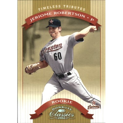 2002 Donruss Classics Timeless Tributes #212 Jeriome Robertson ROO