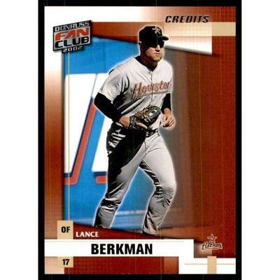 2002 Donruss Fan Club Credits #160 Lance Berkman