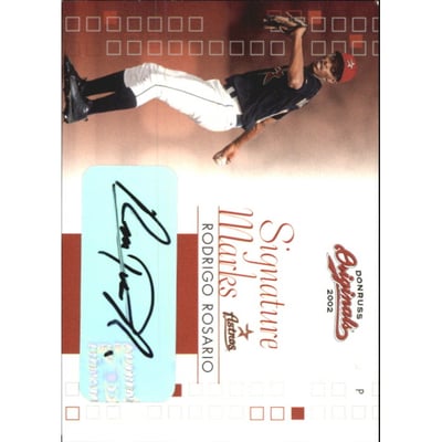 2002 Donruss Originals Signature Marks #33 Rodrigo Rosario/200