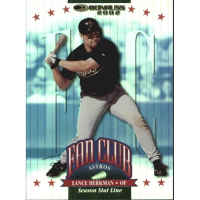 2002 Donruss Stat Line Season #210 Lance Berkman FC/34