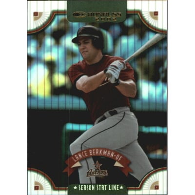 2002 Donruss Stat Line Season #61 Lance Berkman/34