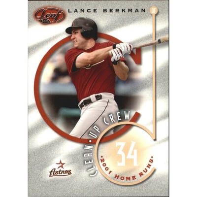 2002 Leaf Clean Up Crew #10 Lance Berkman