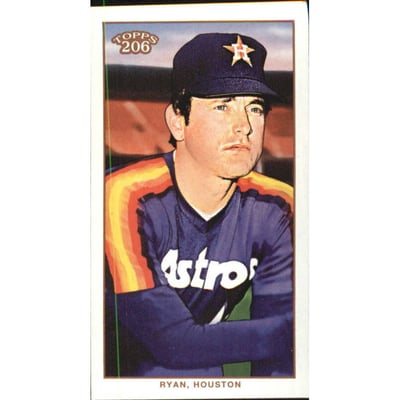 2002 Topps 206 Piedmont Black #293B Nolan Ryan Rangers RET