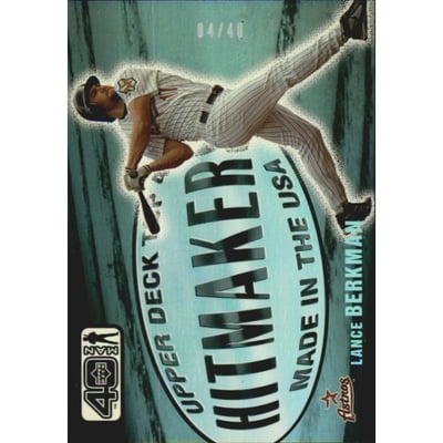 2002 Upper Deck 40-Man Electric Rainbow #1054 Lance Berkman HM