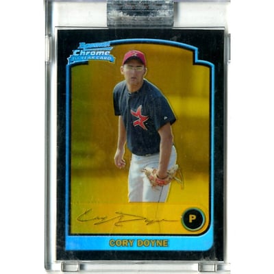 2003 Bowman Chrome Gold Refractors #197 Cory Doyne