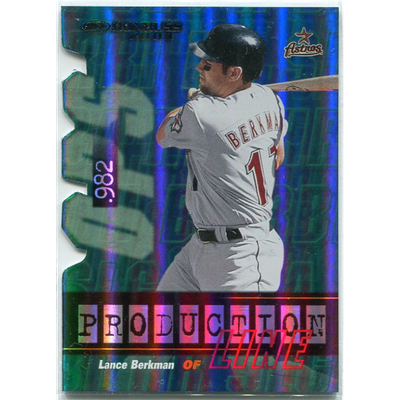 2003 Donruss Production Line Die Cut #3 Lance Berkman OPS