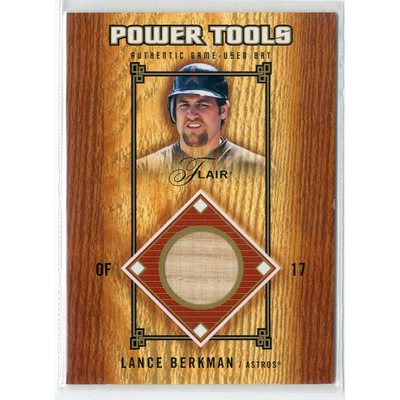 2003 Flair Power Tools Bats Gold #LB Lance Berkman