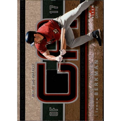 2003 Fleer Genuine Article Insider Game Jersey #LB Lance Berkman