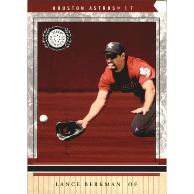 2003 Fleer Patchworks Star Ruby #36 Lance Berkman