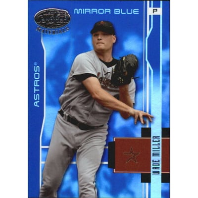 2003 Leaf Certified Materials Mirror Blue #73 Wade Miller