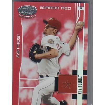 2003 Leaf Certified Materials Mirror Red #70 Roy Oswalt