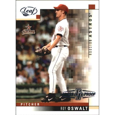 2003 Leaf Press Proofs Blue #178 Roy Oswalt