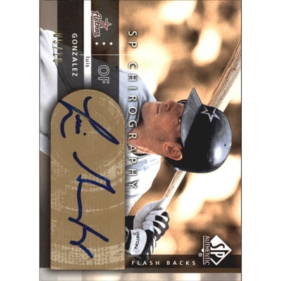 2003 SP Authentic Chirography Flashback Gold #LA Luis Gonzalez