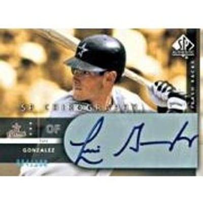 2003 SP Authentic Chirography Flashback #LA Luis Gonzalez/200