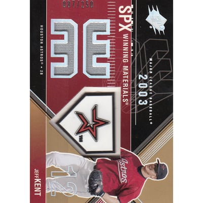 2003 SPx Winning Materials 250 #JK1A Jeff Kent Logo