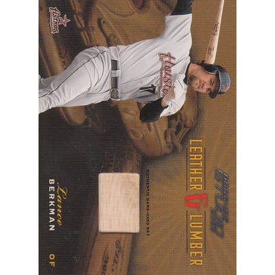 2003 Studio Leather and Lumber #LL25 Lance Berkman Bat/400