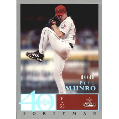 2003 Upper Deck 40-Man Rainbow #363 Pete Munro