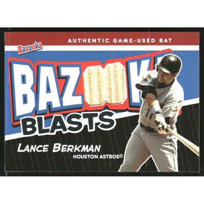 2004 Bazooka Blasts Bat Relics #LB Lance Berkman B
