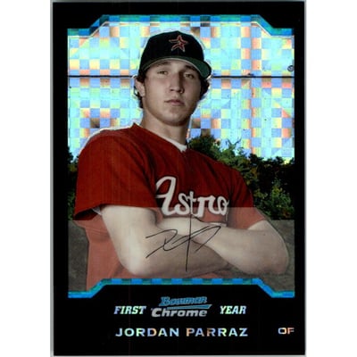 2004 Bowman Chrome Draft X-Fractors #BDP87 Jordan Parraz