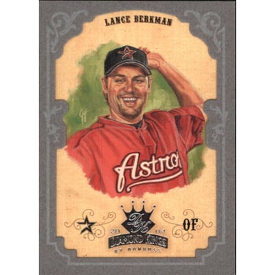 2004 Diamond Kings Framed Silver #45 Lance Berkman