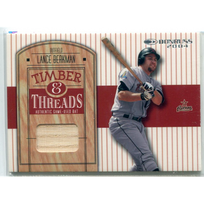 2004 Donruss Timber and Threads #TT29 Lance Berkman Bat