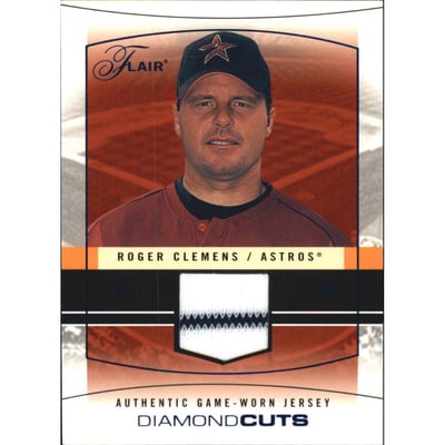 2004 Flair Diamond Cuts Game Used Blue #RC Roger Clemens