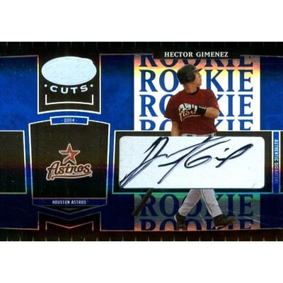 2004 Leaf Certified Cuts Marble Signature Blue #269 Hector Gimenez ROO/75
