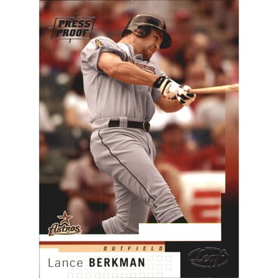 2004 Leaf Press Proofs Silver #140 Lance Berkman