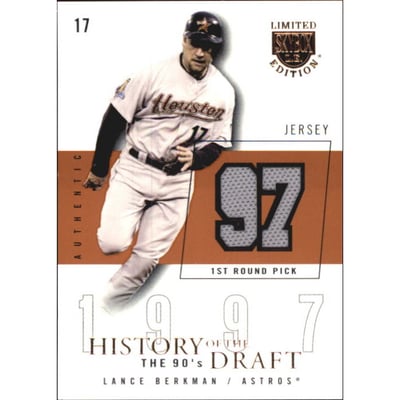 2004 SkyBox LE History Draft 90's Jersey #LB Lance Berkman/97