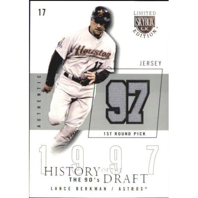 2004 SkyBox LE History Draft 90's Jersey Silver #LB Lance Berkman