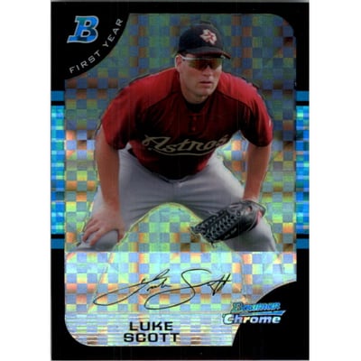 2005 Bowman Chrome X-Fractors #187 Luke Scott