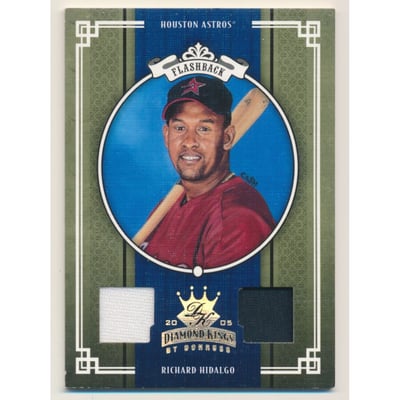 2005 Diamond Kings Materials Gold #275 Richard Hidalgo Astros Jkt-Pants/50