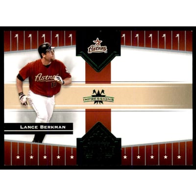 2005 Donruss Champions Impressions Green #154 Lance Berkman