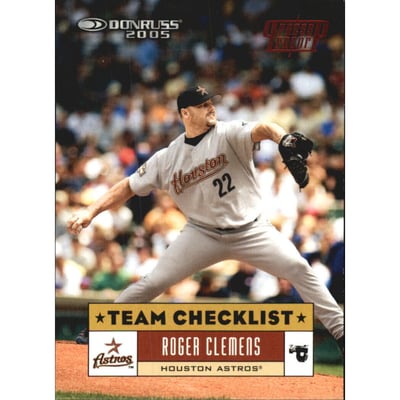 2005 Donruss Press Proofs Red #383 Roger Clemens TC