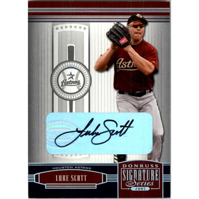 2005 Donruss Signature Series Autograph Silver #56 Luke Scott T3