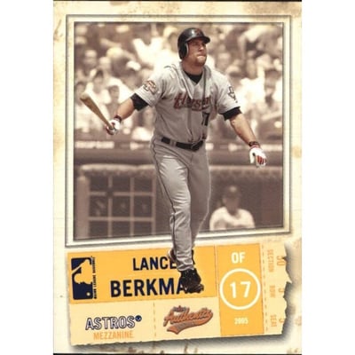 2005 Fleer Authentix Mezzanine #13 Lance Berkman