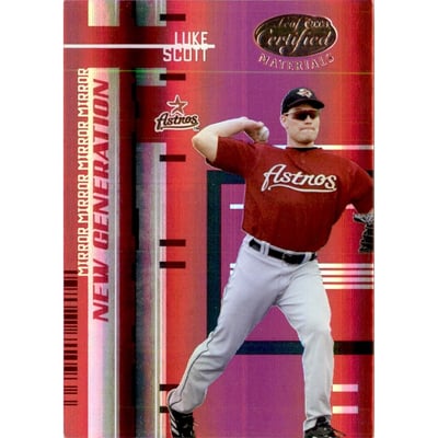 2005 Leaf Certified Materials Mirror Red #223 Luke Scott NG