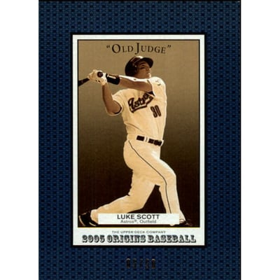 2005 Origins Old Judge Blue #249 Luke Scott YS