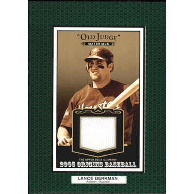 2005 Origins Old Judge Materials Jersey #LB Lance Berkman